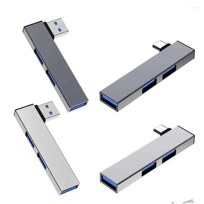 In 1 Expansion Dock Hub OTG USB 3.0/Type-C 3.0 To 3 Type C Speed 5.0Gbps Port For PC Laptop Notebook
