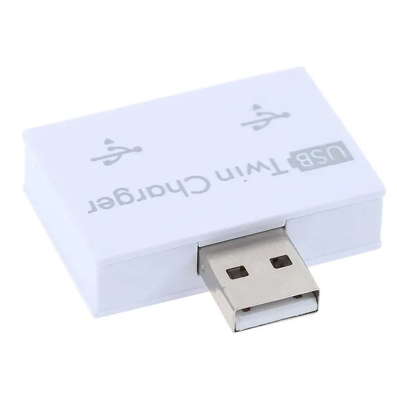 USB2.0 Splitter 1 Male To 2 Port Female USB Hub Adapter Converter For Phone Laptop PC Peripherals Computer Charging Accessories