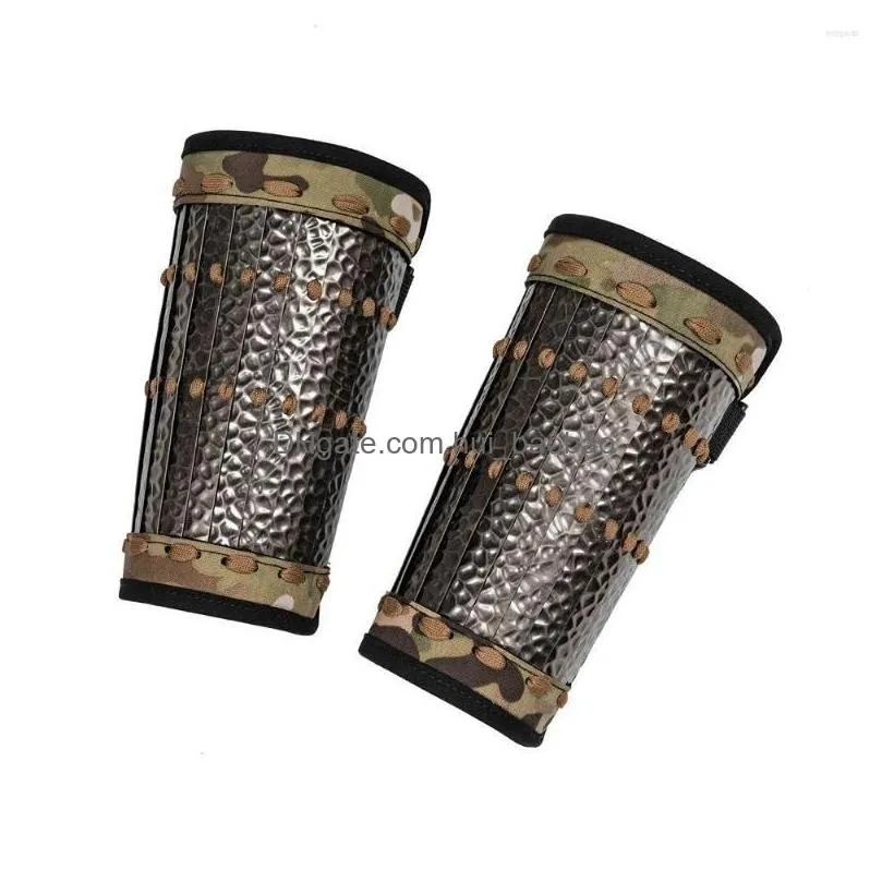 wrist support black -gray industrial chinese style tactical armor forging pattern arm nursing sheet drop delivery sports outdoors athl
