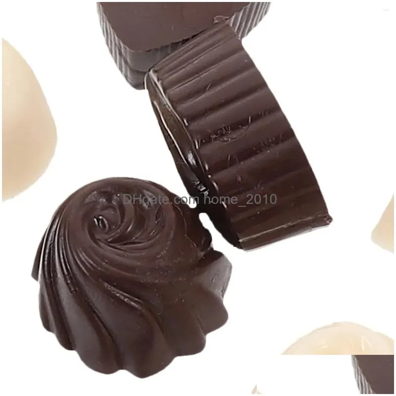 party decoration 30 pcs chocolate model house multi-function bar props pvc simulated fake chocolates bulk small