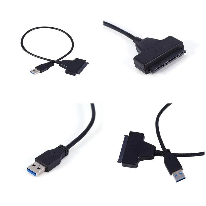 Computer Cables Connectors Pc Usb 30 To Sata 22 Pin Power Adapter For 25 Hdd Sdd Hard Disk Drive7588530 Drop Delivery Computers Networ