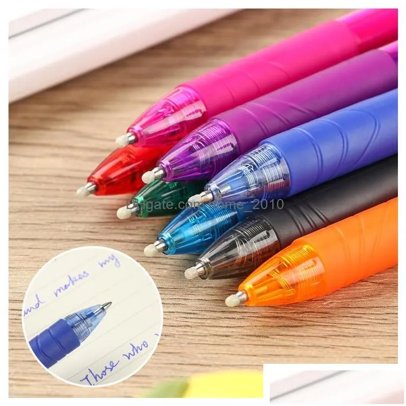 wholesale ballpoint pens 0.7mm erasable pen suitable refills colorful creative sets school office stationery gel writing supplies