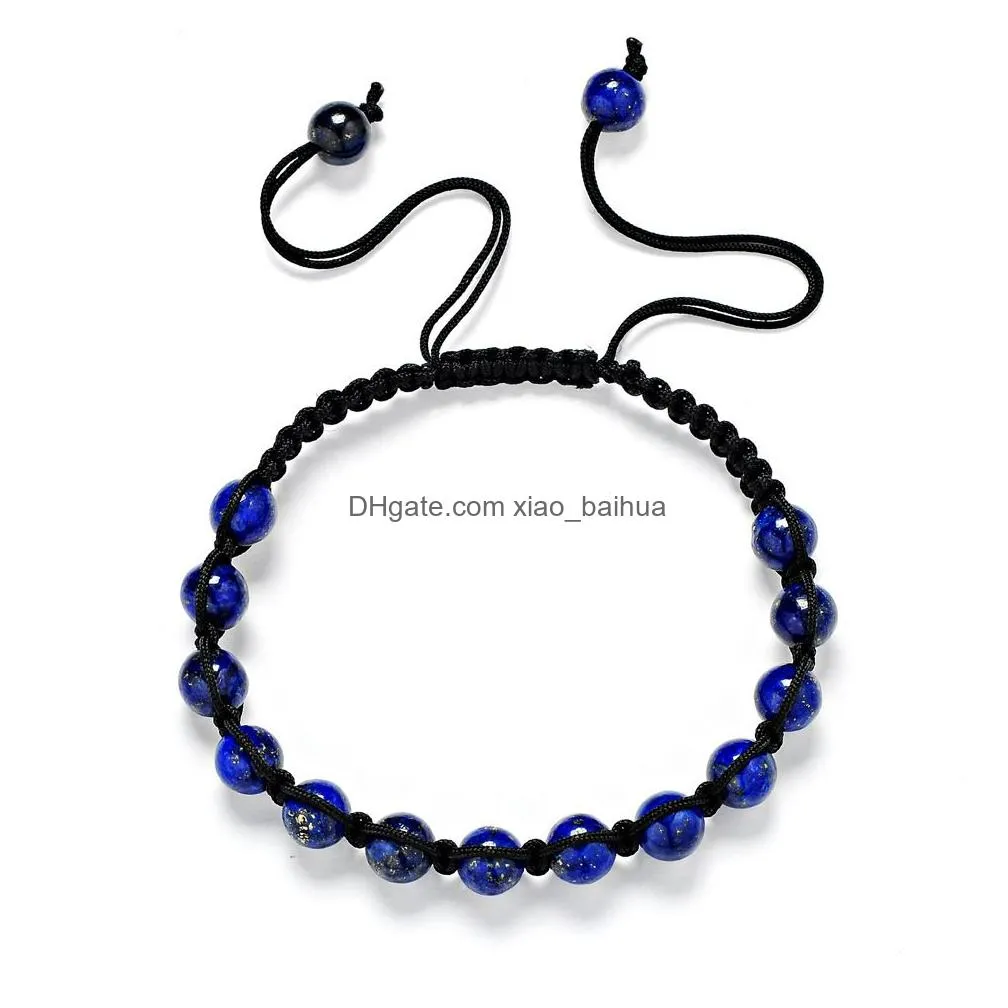 bijoux de mode 6mm bracelet de yoga pour le bris denergie lansong lansong rouge agate vert dongling lapis lazulibracelets bangl