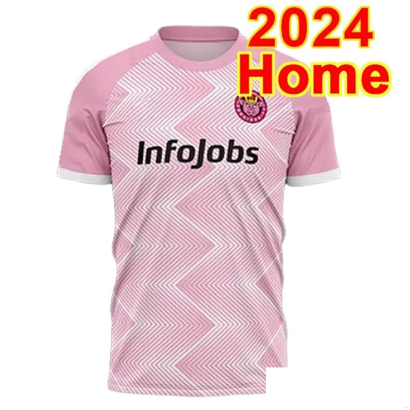2024 Porcinos FC Soccer Jerseys NADIR JACOBO O.COLL Home Powder color Football Shirt Short Sleeve Aldult Uniforms