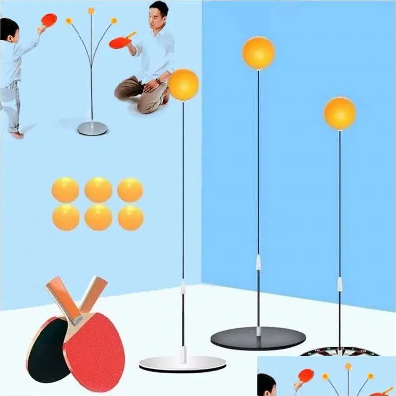 Balls Table Tennis Balls Training Device Racket Set Portable Parentchild Entertainment Fitness Home Eyesight Workout 230504