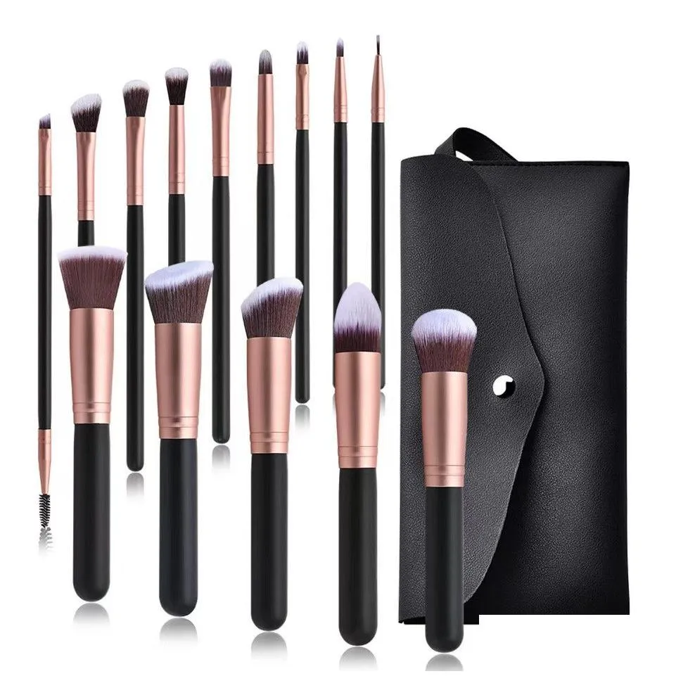 14 makeup brush sets of foundation brush brush brushing makeup tools, many styles choose, support custom LOGO