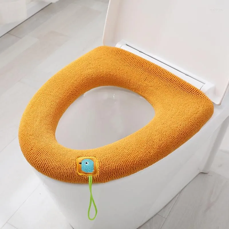 Toilet Seat Covers Four Seasons Thickened Universal Knitted Household Washable Washer