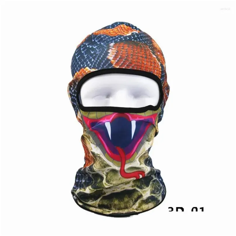 Cycling Caps Balaclava Unisex 3D Print Animal Face Full MTB Mask Hat Ski Motorcycle Cover Sports