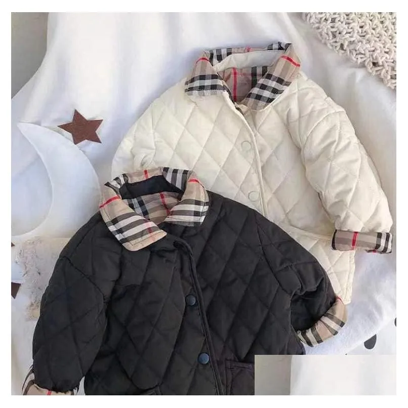 new children`s Autumn Winter jackets Boy Outwear Girls Two-sided Coat Fashion jacket Baby Clothes Children Clothing A02