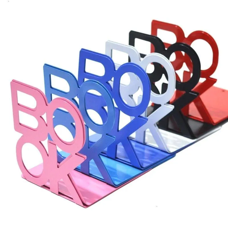 decorative objects figurines shaped metal bookends support holder desk stands for books school stationery office accessories drop