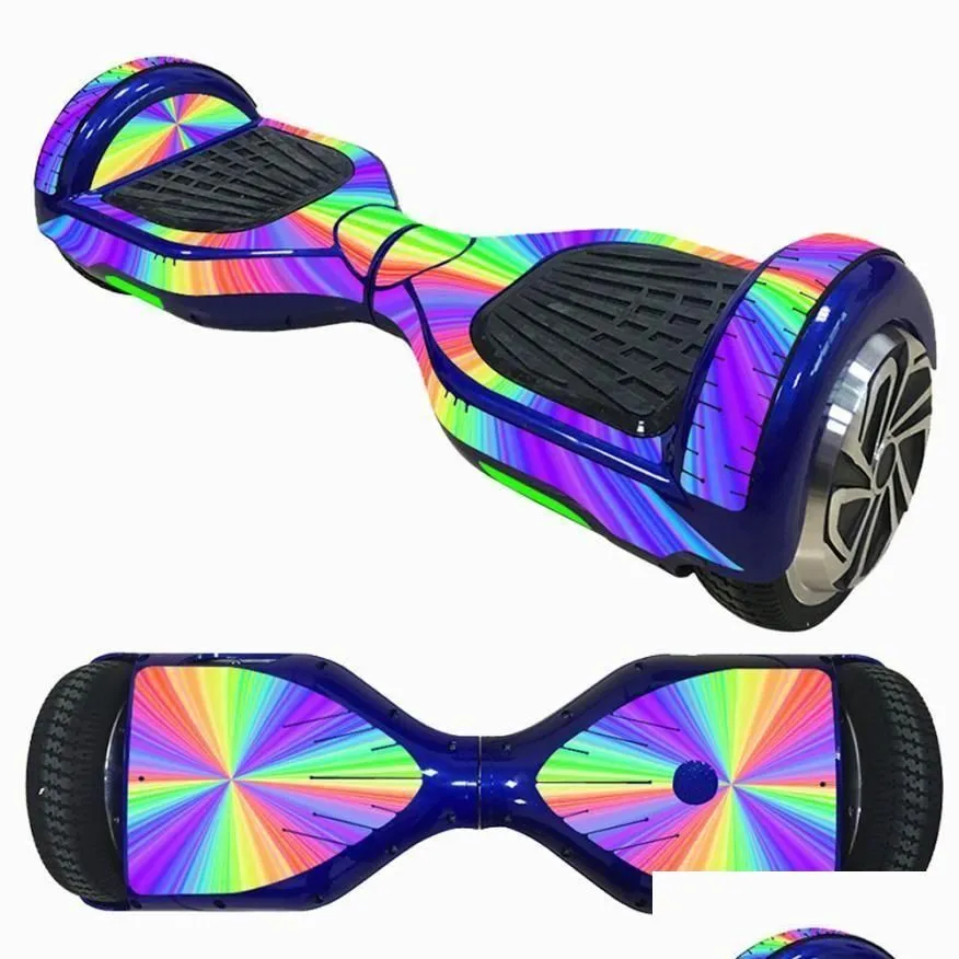 Skateboarding 6 5 Inch Self-Ncing Scooter Skin Hover Electric Skate Board Sticker Two-Wheel Smart Protective Er Case Stickers1 Skatebo