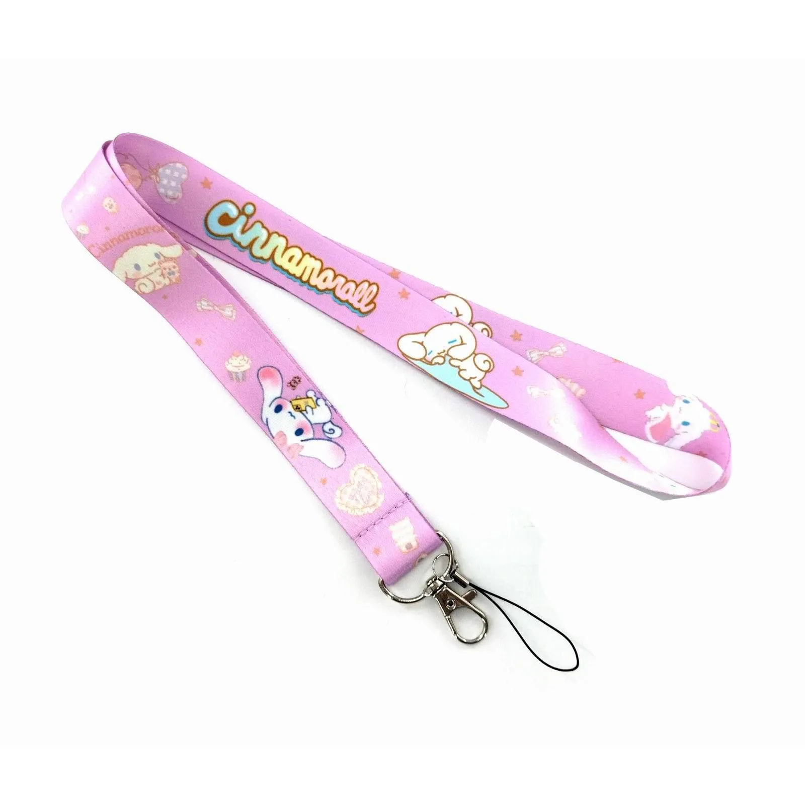 Cartoon Cell Phone Straps case Cinnamoroll My Melody Lanyard for Keys Charm Neck Strap ID Card Badge Holder Keycord Webbing Ribbon Keychains Hang Rope