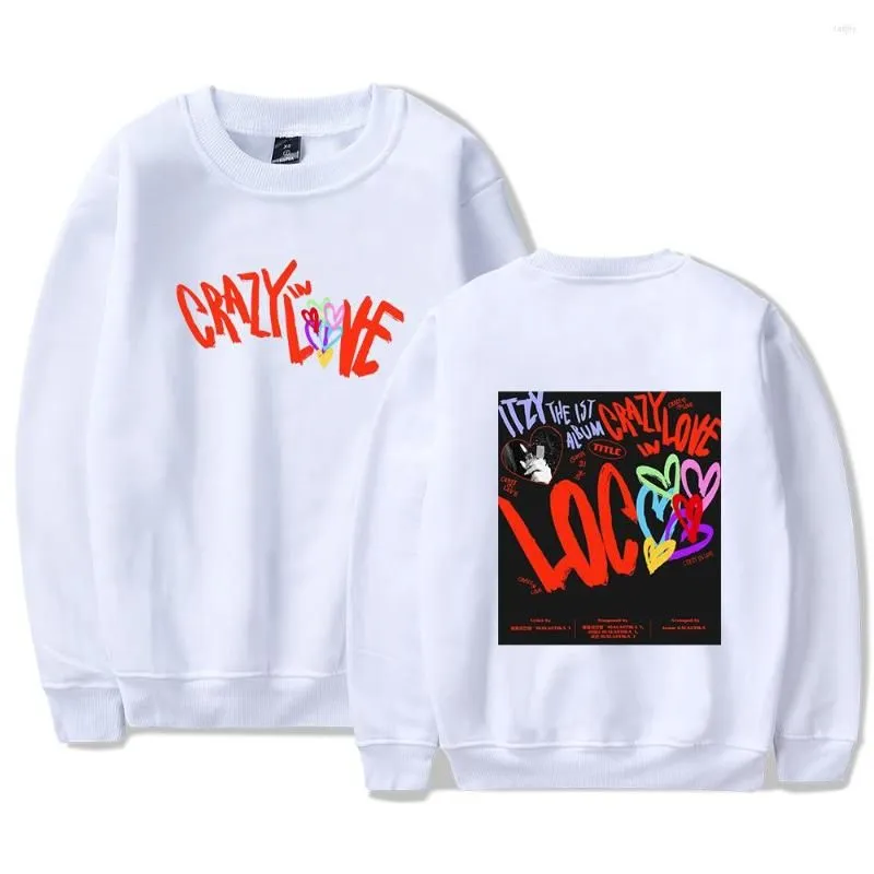 Women`s Hoodies Itzy Crazy In Love Kpop O-neck Sweatshirt 2023 Arrival Streetwear Round Collar Harajuku For Men And Women