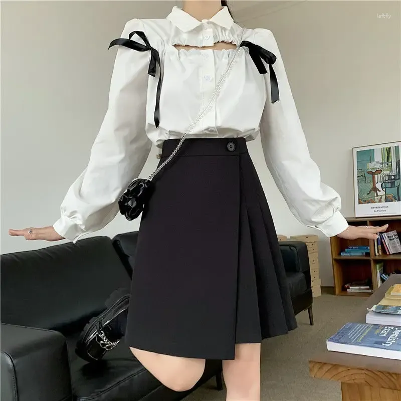 Skirts Basic Women Casual Fashion Clothes Streetwear All Match Harajuku Y2k Zipper Office Lady High Waist A Line Female Skirt