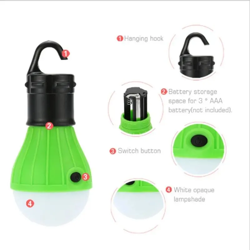 outdoor Garden tent waterproof spherical camping portable hook light mini emergency signal lightsZZ