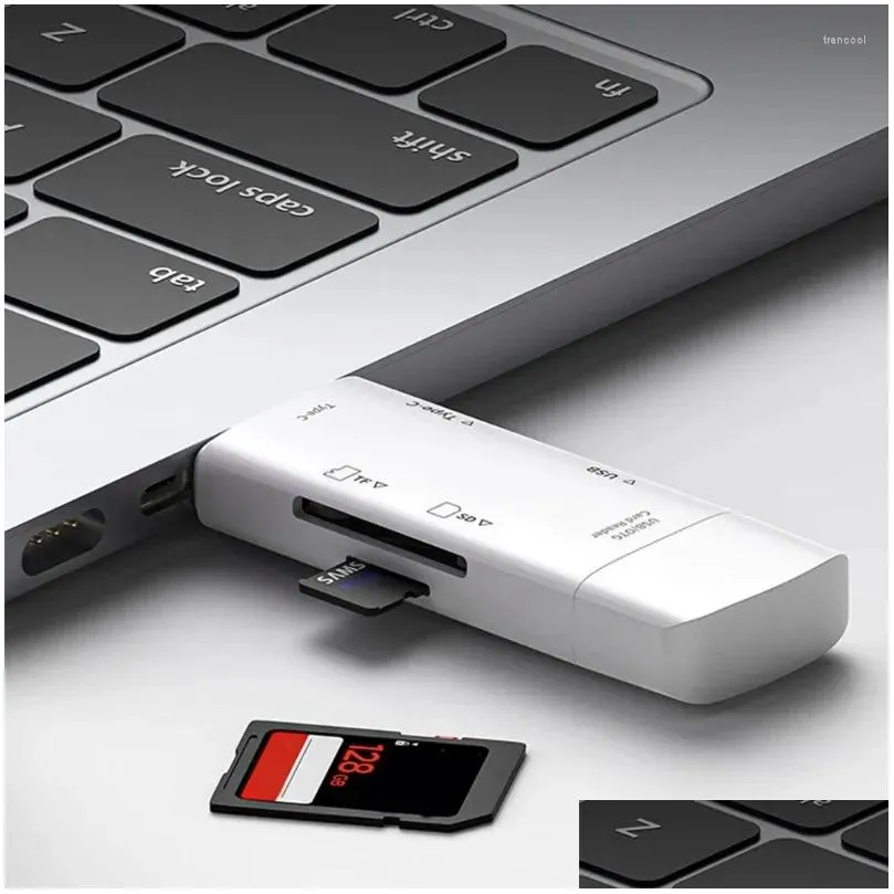 In 1 Type C USB Memory Card Reader Compact Adapter For SD