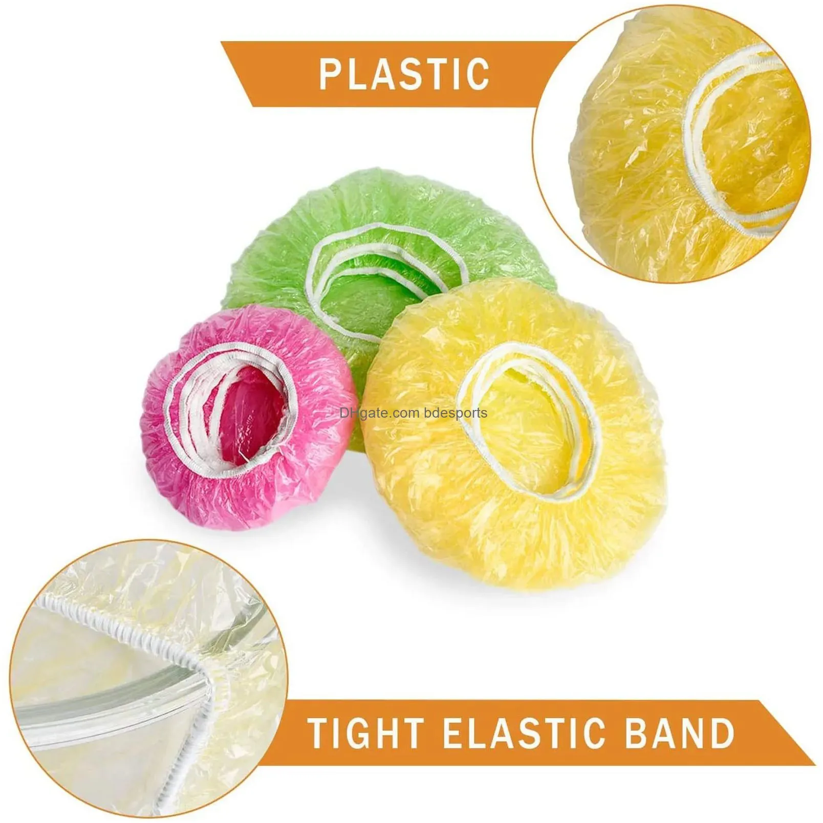 Reptile Supplies Products 30/60/90/120/150Pcs Reusable Durable Food Storage Ers For Bowls Elastic Plate Vacuum Bags Kitchen Drop Deliv Dhqge