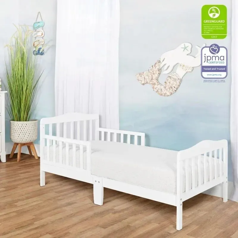 Bassinets Cradles Classic Design Toddler Bed White 231211
