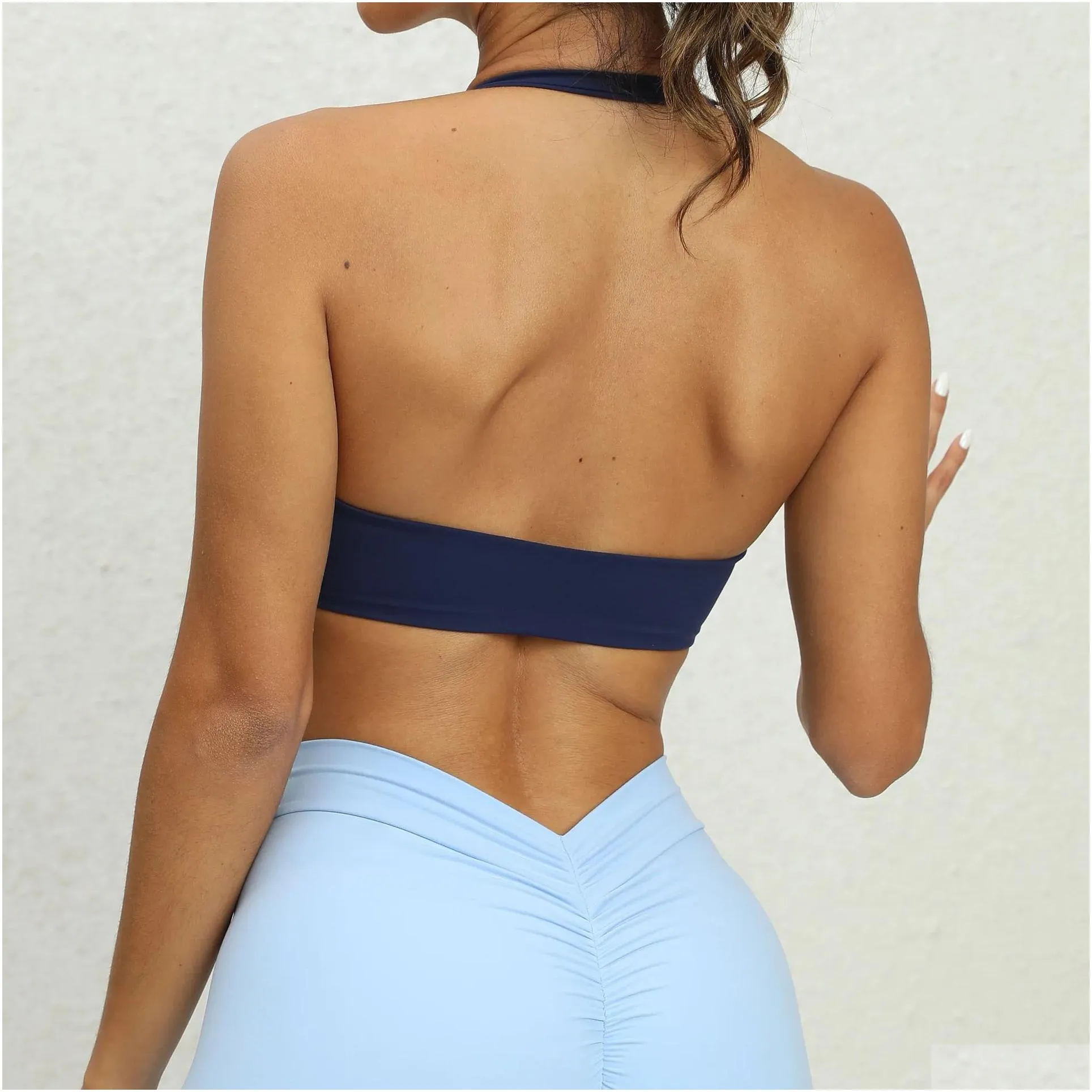 Bras Sports Bra for Women Gym Sport Crop Top Sexy Push Up Black Bra Backless Yoga Clothing Outdoors Fitness Run Sportswear Woman Gym