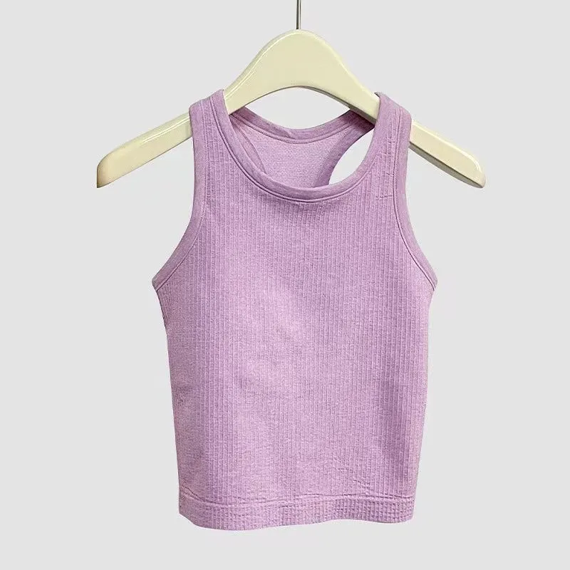 Lu Ebb yoga top with chest cushion breathable and quick drying running sports and fitness vest