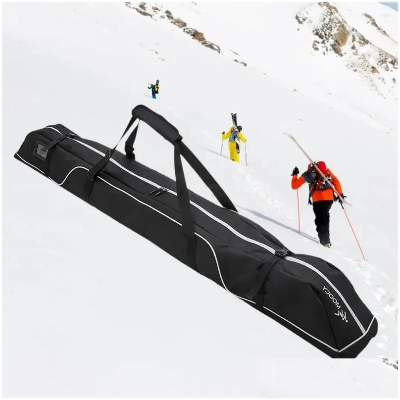 Outdoor Bags 172cm Ski Camping Bag Adjustable And Snowboard Equipment Travel Durable Handle For Goggles Gloves