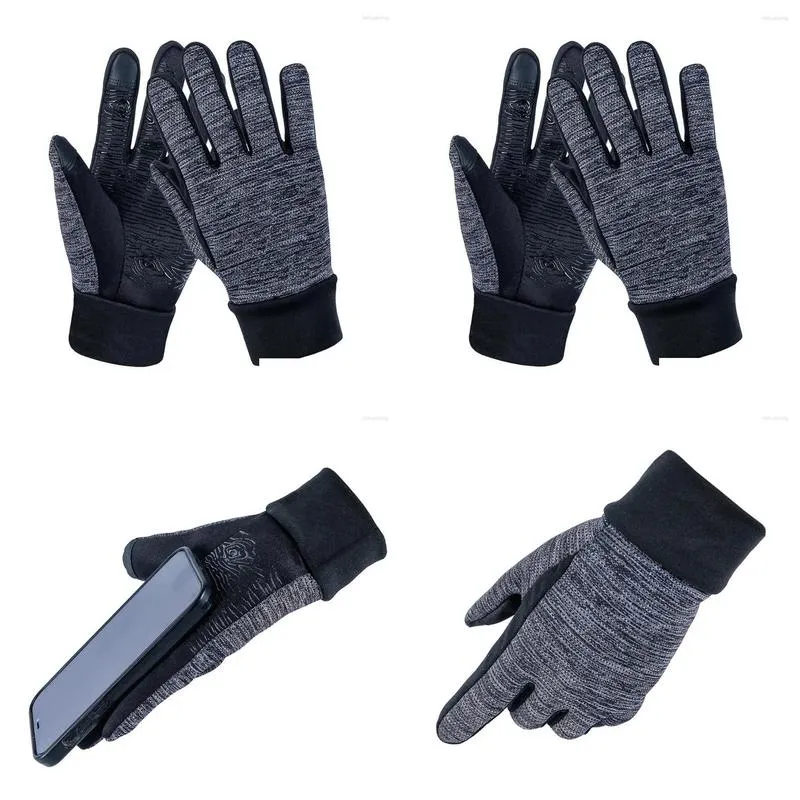 Cycling Gloves Fonoun Adult Winter Thicken Screen Touch Plush Warm FNK01