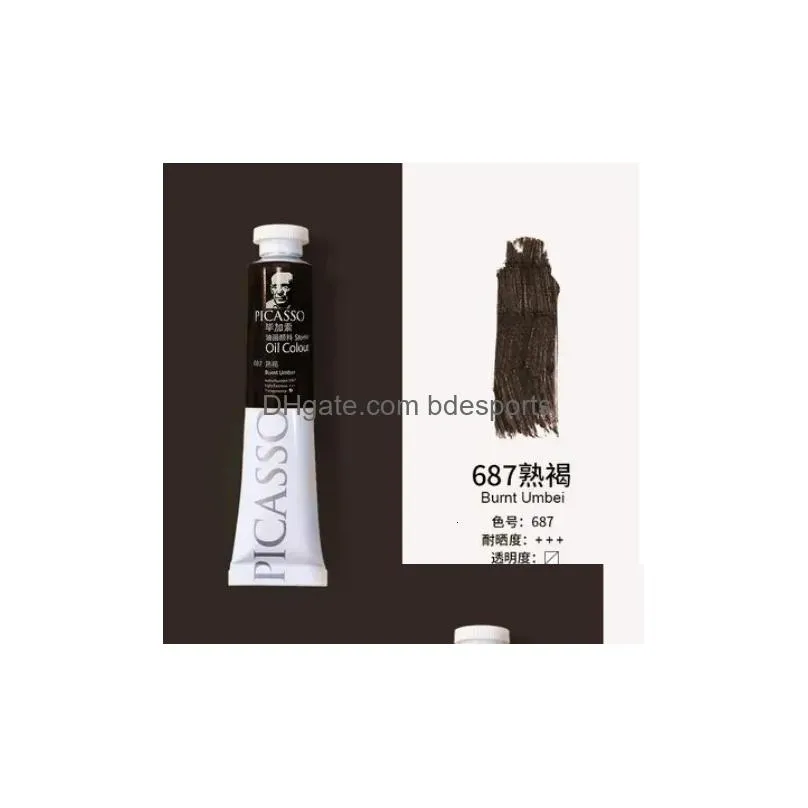 Painting Supplies 50/170Ml Large-Capacity Oil Paint For Beginners Special Lightfastness Good Color Rich Artist Creation 240318 Drop De Dh802