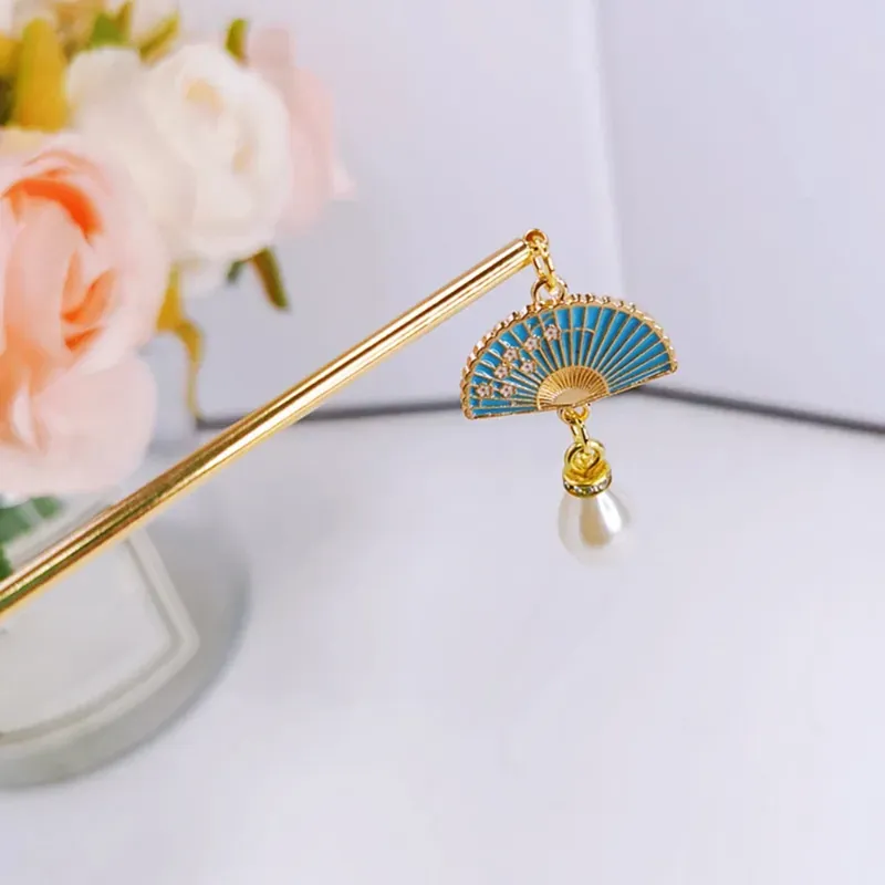 Hair Clips Retro Chinese Hairpin With Hypoallergenic Color Retention Design For Party Outfit Cloth Matching