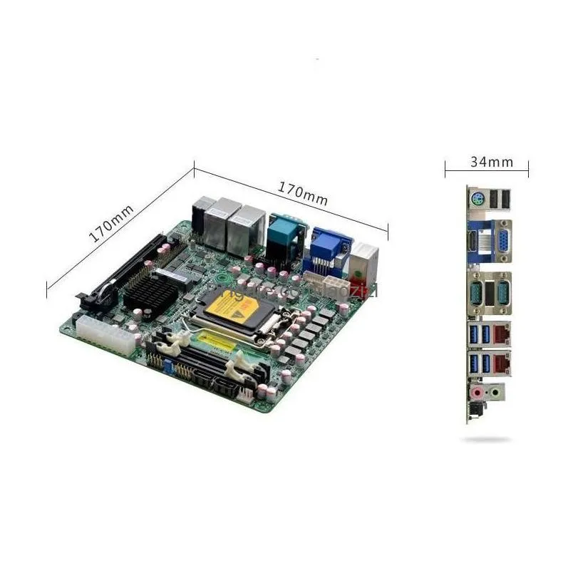 motherboards h510 industrial control motherboard mini-itx dual network i226v 6com desktop computer ipc mainboard lga1200 10th/11th cpu