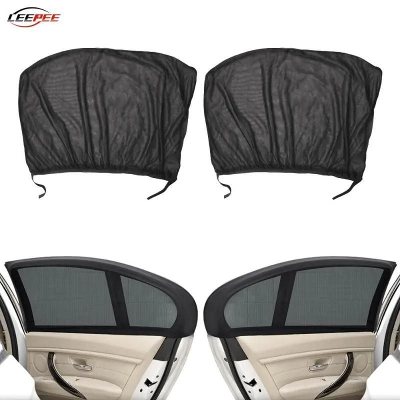 Car Sunshade 2pcs 50x110cm Mesh Curtains Sun Shade Door Side Window Cover UV Protection Shield Auto Accessories Interior319e