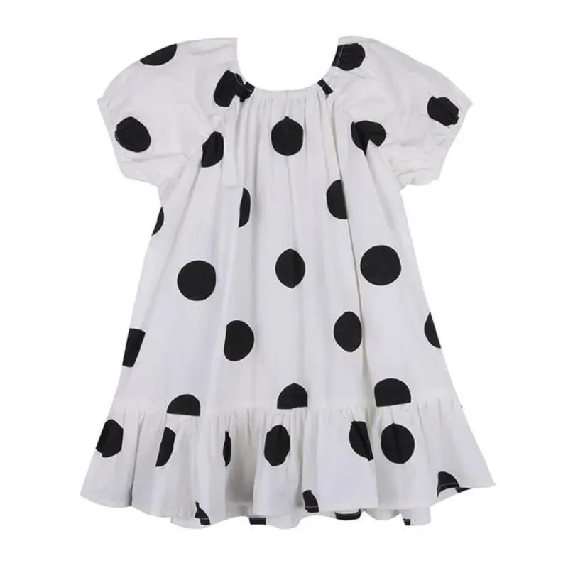 Summer Girls Dress Big polka dot princess dresses Sweet Children Clothing Baby Girl Clothes Cute Dress Kids 3 4 5 6 7 8 years