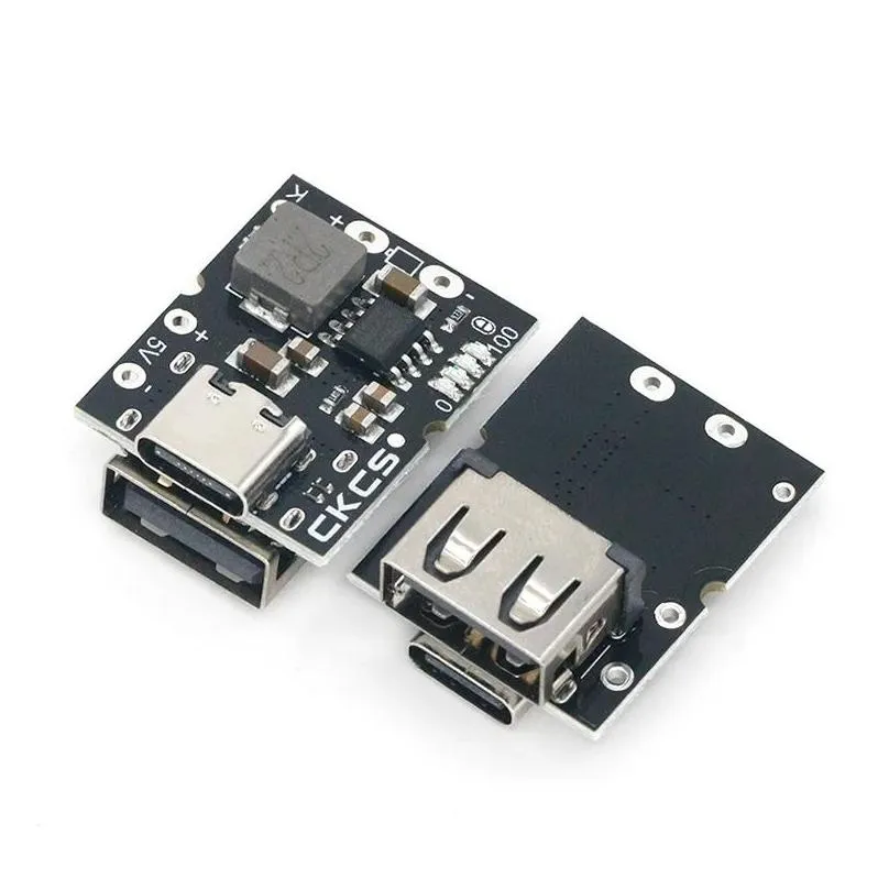 Type-C USB 5V 2A Boost Converter Step-Up Power Module Lithium Battery Charging Protection Board LED Display USB For DIY 