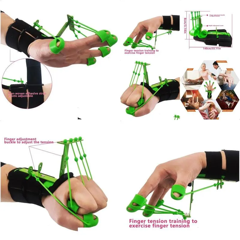 Hand Grips Forearm Strengthener Sile Exercisers For Strength Wrist Pler Finger Exercise Trainer 5 Fingers Rehabilitation Traning Drop Dhbon