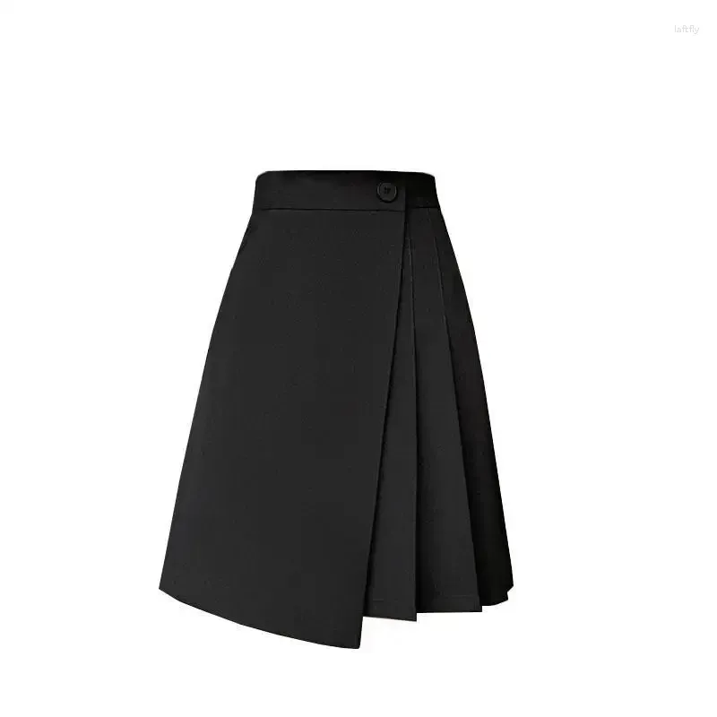 Skirts Basic Women Casual Fashion Clothes Streetwear All Match Harajuku Y2k Zipper Office Lady High Waist A Line Female Skirt