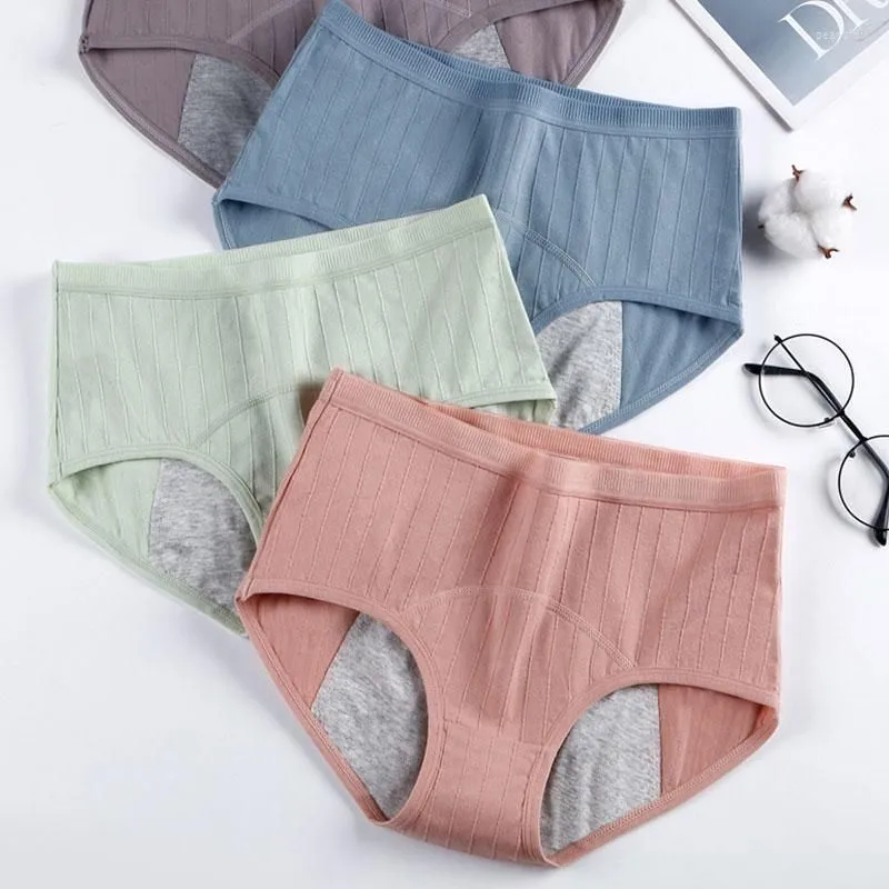 Women`s Panties Leak Proof Menstrual For Menstruation Cotton Physiological Pants Women Underwear Period Waterproof High Waist Briefs