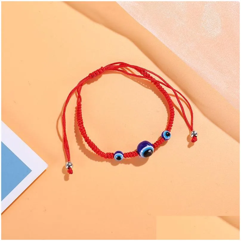 men women handmade blue evil eyes bracelet fashion devils eye charm bracelets gift accessory in bulk