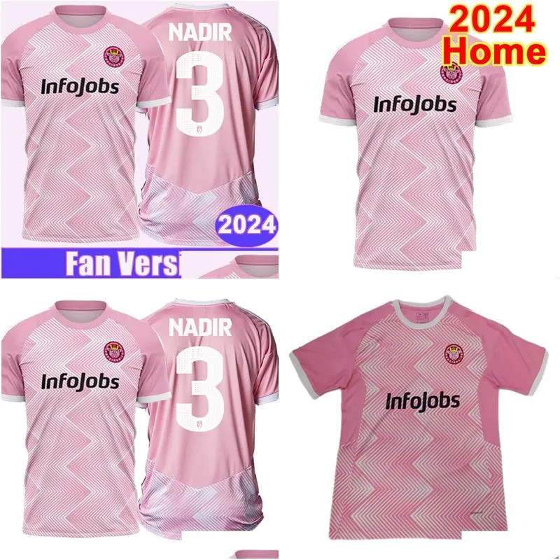 2024 Porcinos FC Soccer Jerseys NADIR JACOBO O.COLL DORKIS Home Powder color Football Shirt Short Sleeve Aldult Uniforms