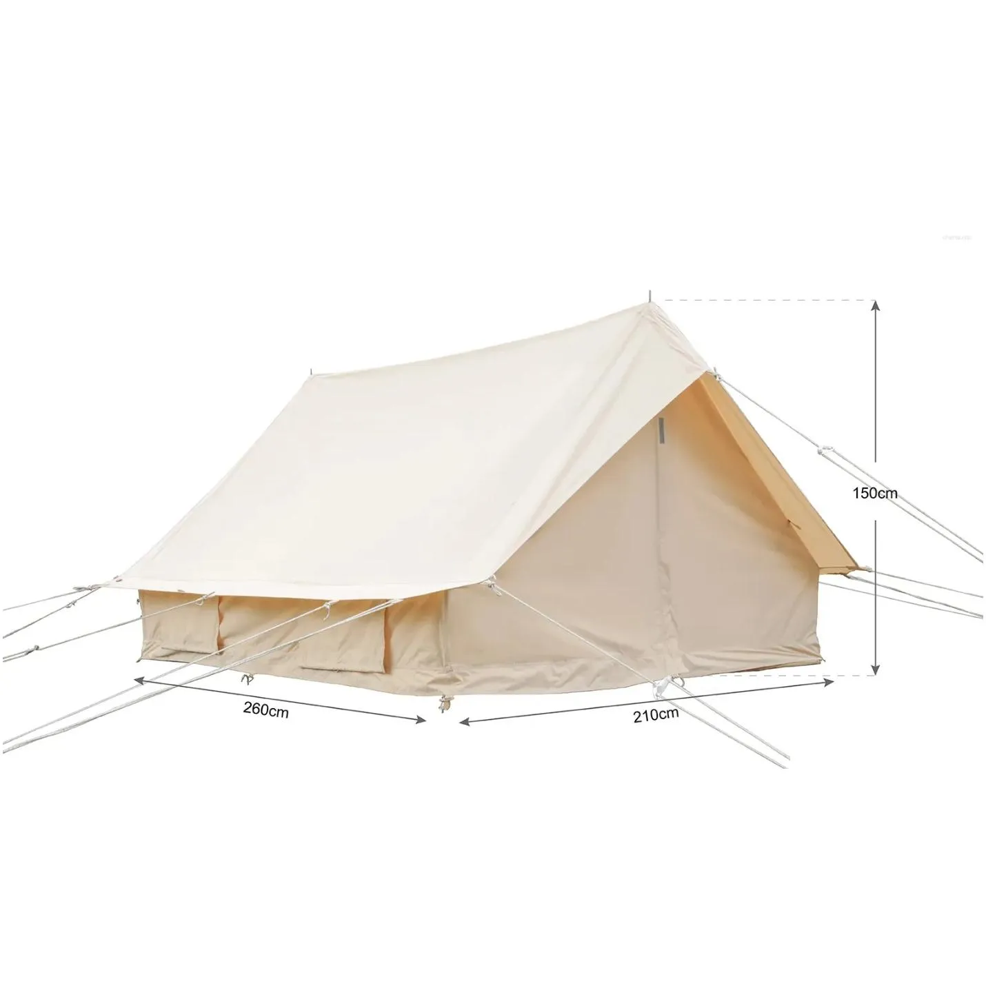 Tents And Shelters Waterproof Large Forest Poly Cotton Canvas Outdoor Hut Camping Luxury Tent