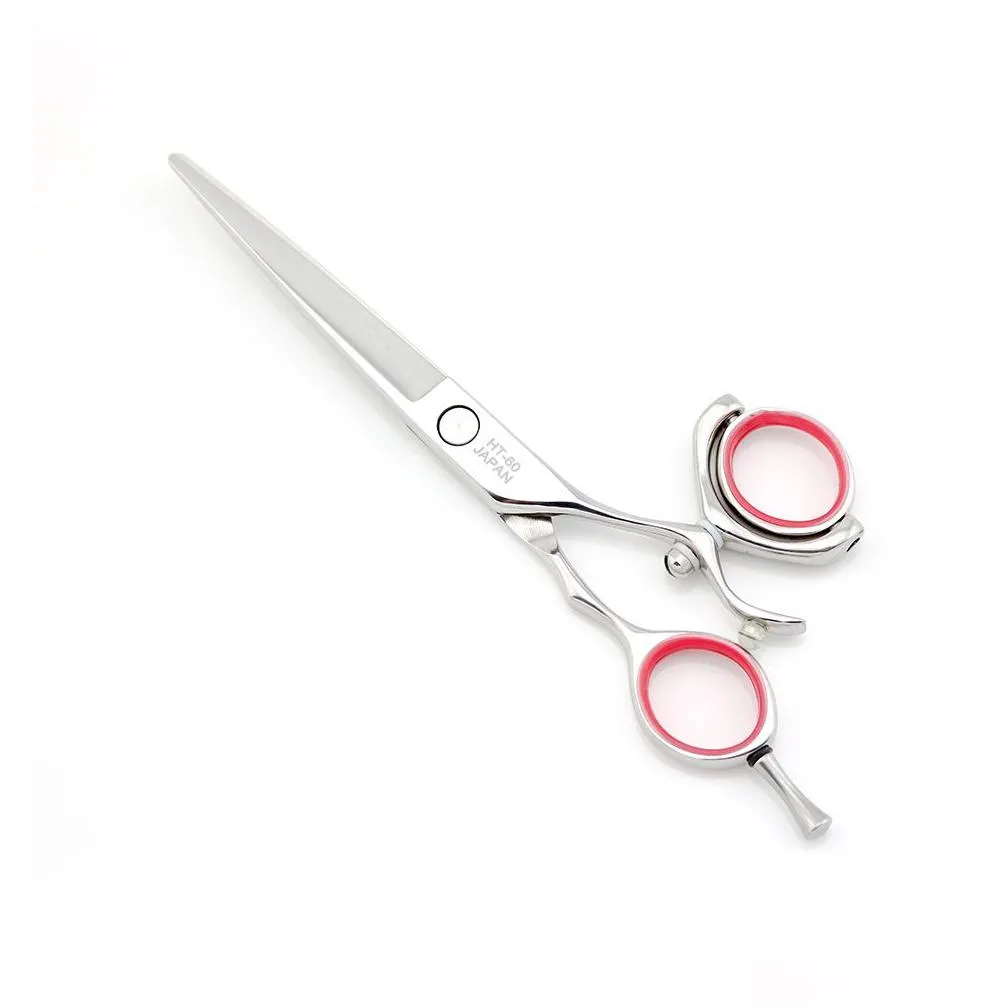 Hair scissors Lyrebird HIGH Silver 360 Thumb Swivel handle 6 INCH for choose Simple packing 1PAIRS/LOT