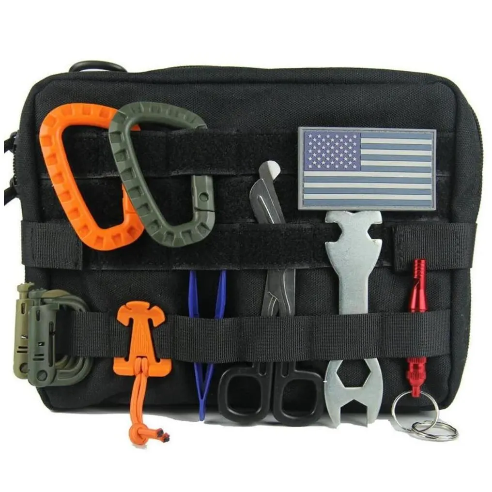 Outdoor Bags Molle Military Pouch Bag Emt Tactical Emergency Pack Cam Hunting Accessories Utility Mtitool Kit Edc 230927 Drop Deliver