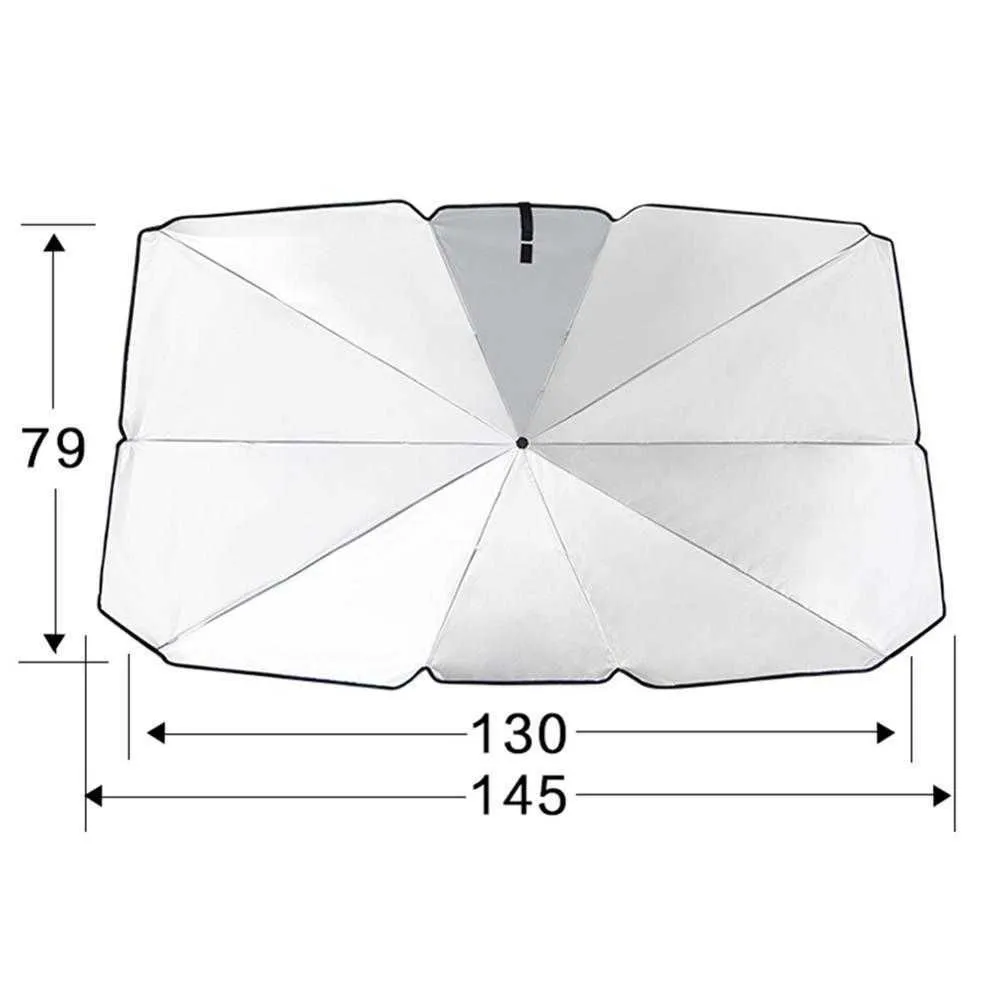 125cm 145cm Foldable Car Windshield Sun Shade Umbrella Car UV Cover Sunshade Heat Insulation Front Window Interior Protection