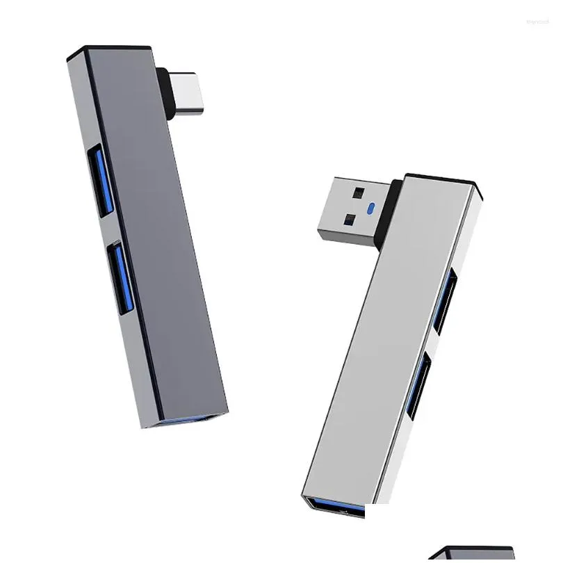 In 1 Expansion Dock Hub OTG USB 3.0/Type-C 3.0 To 3 Type C Speed 5.0Gbps Port For PC Laptop Notebook