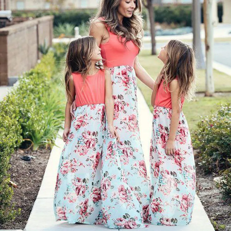 Family Matching Outfits Skirts Sweet Pink Tiered Tle Women Chic Ruffle Knee Length Tutu Formal Birthday Party Skirt Mother Daughter Cu Otg9A