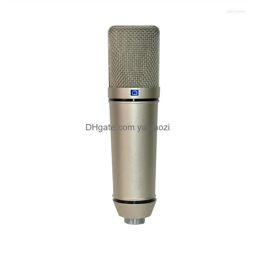 microphones all metal condenser professional microphone with large mounts mic for computer/laptop recording podcast gaming studio