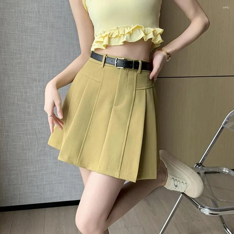 Skirts Sexy Women Pleated Mini High Waist Spring Summer Vintage A-Line Korean Tennis Student Designed Dance