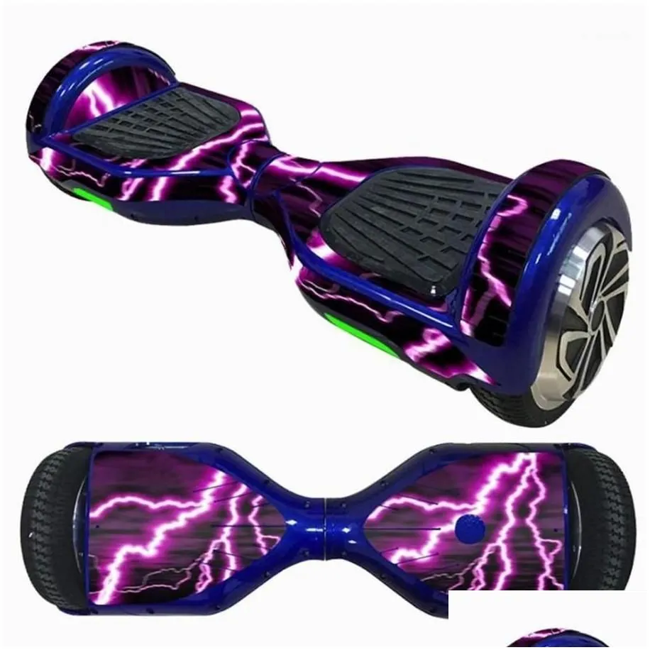 Skateboarding 6 5 Inch Self-Ncing Scooter Skin Hover Electric Skate Board Sticker Two-Wheel Smart Protective Er Case Stickers1 Skatebo