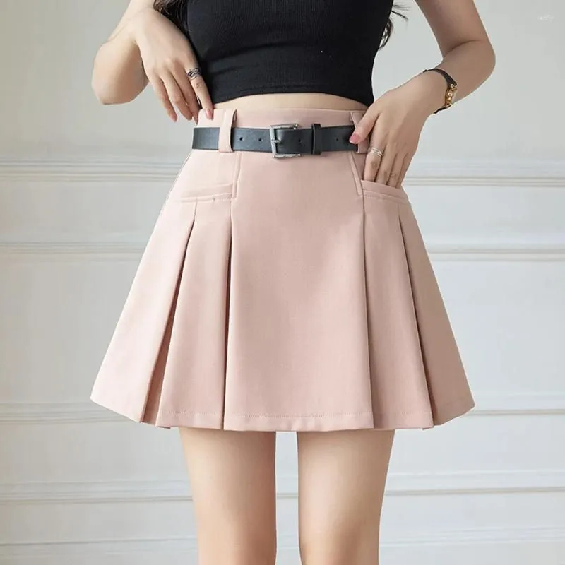 Skirts Sexy Women Pleated Mini High Waist Spring Summer Vintage A-Line Korean Tennis Student Designed Dance