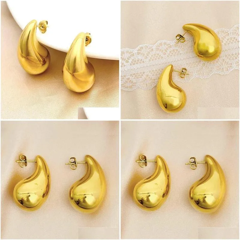 female fashion hollow drip stud earrings ladies niche design summer temperament gold earring jewelry gift accessories