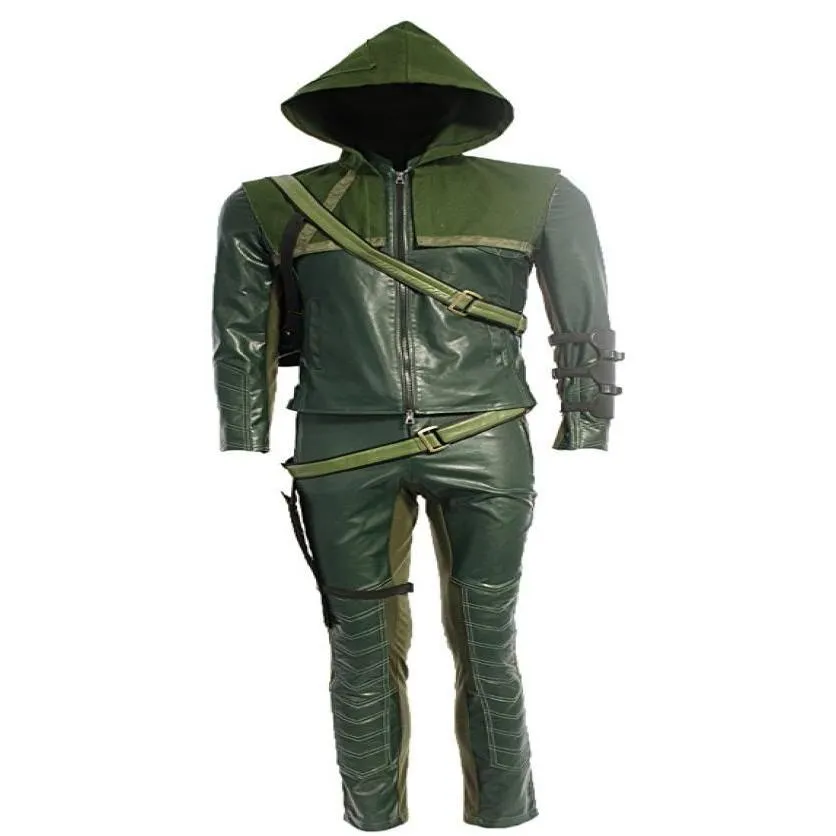 cosplay costume green arrow man oliver queen halloween costume hoodies9575391