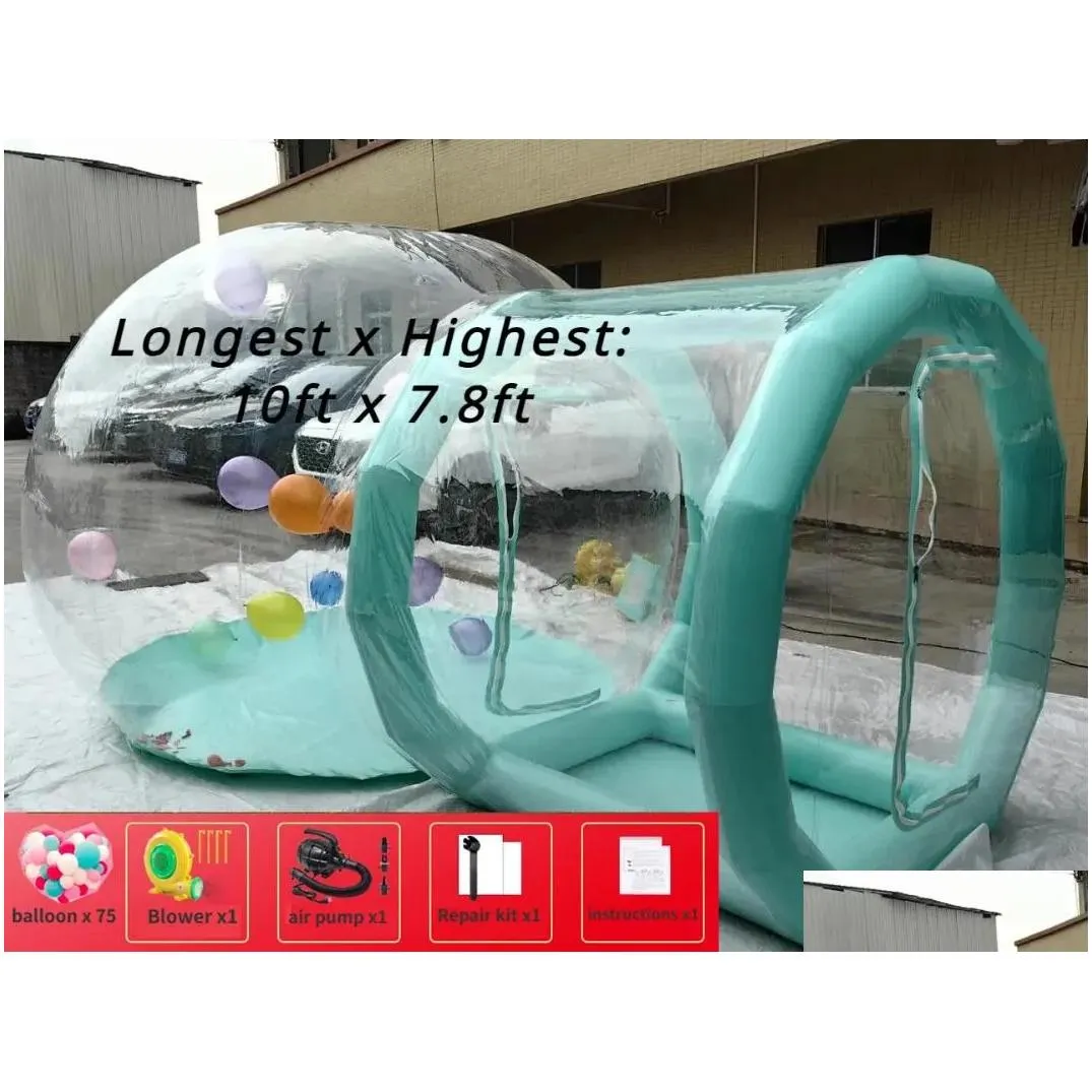 Tents And Shelters 3FT Inflatable Bubble Tent Customized Colors Sizes Factory Direct Sales Outdoor Wedding Party Decoration House